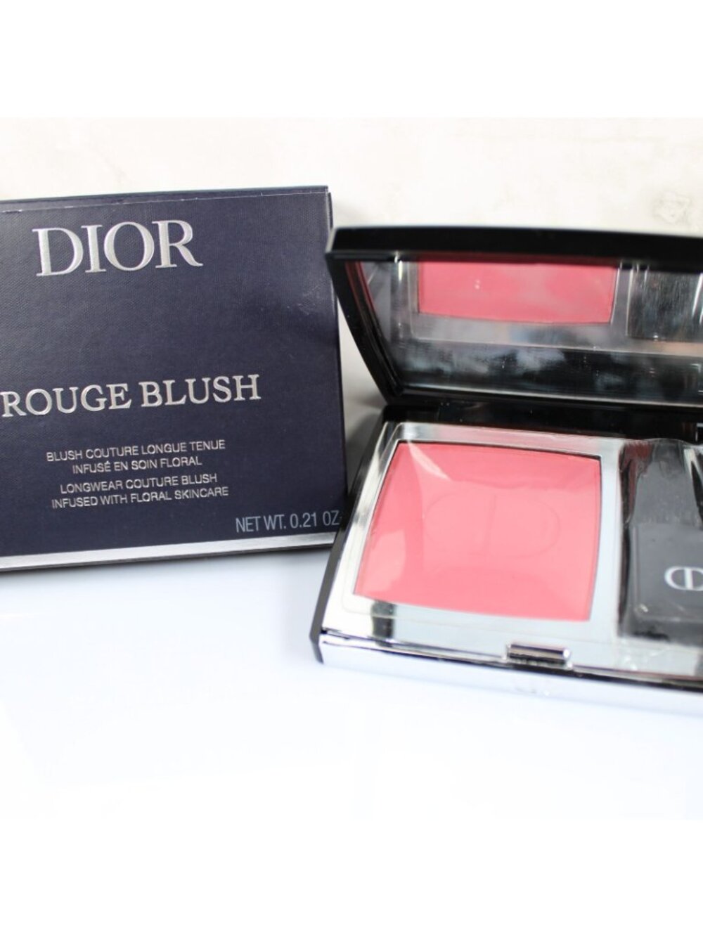 Dior Rouge Blush 962 Poison Matte Longwear 6g Compact with Brush - Picture 5 of 6
